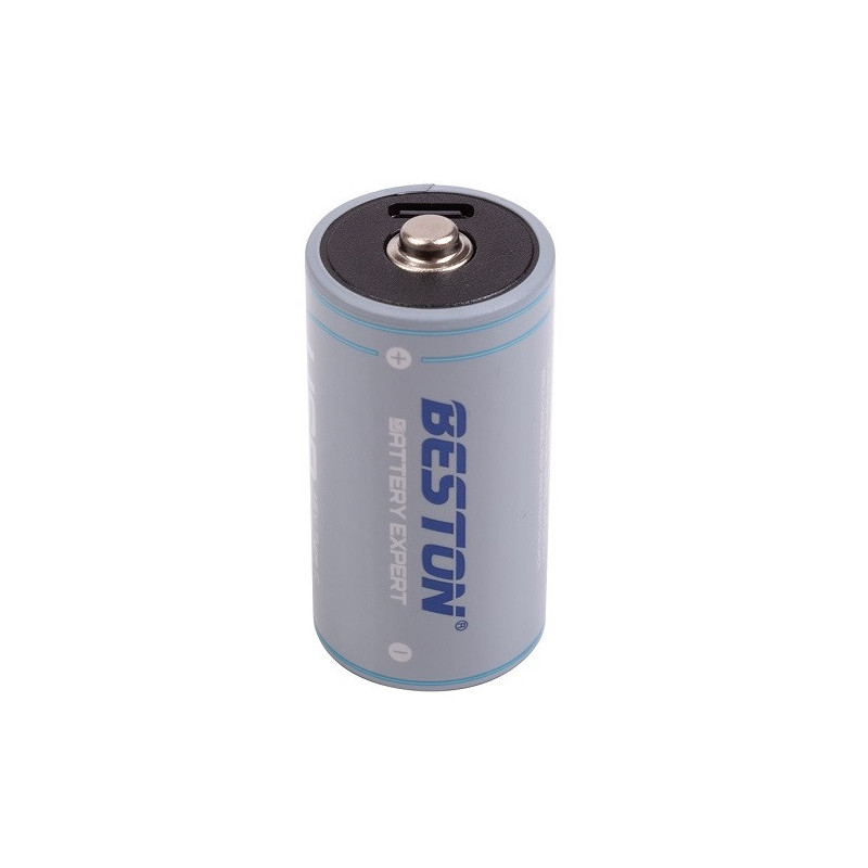 Battery C rechargeable with USB-C port, 1.5V, 2300mAh, Li-Ion