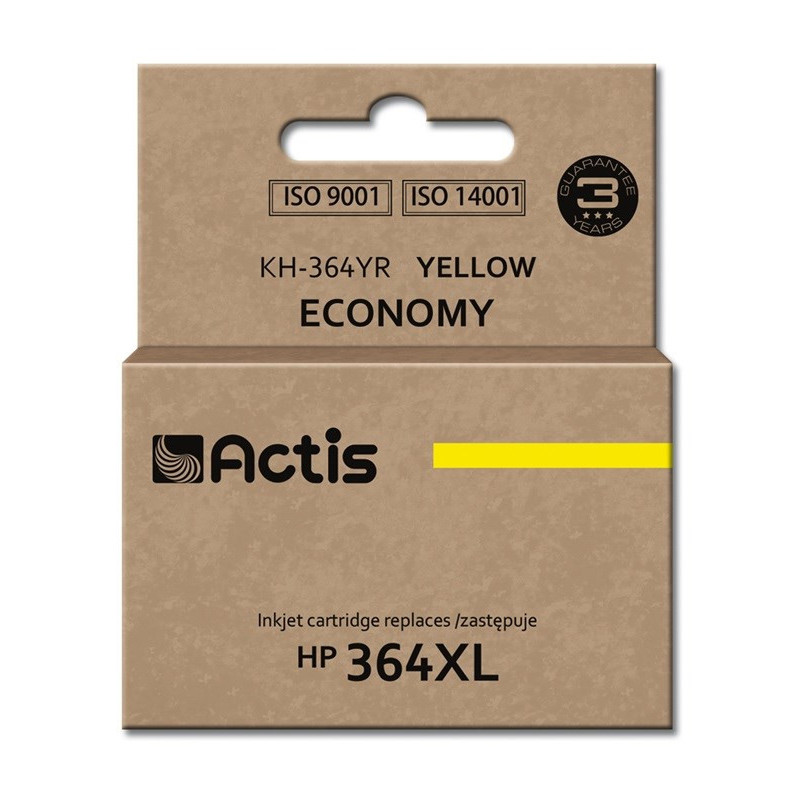 Rašalo Kasetė - Actis KH-364YR - Pakaitinis HP 364XL CB325EE Standartinis 12 ml Geltonas