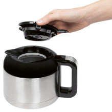 Coffee Machine - Clatronic KA 3805, 8-10 cups, black, stainless steel