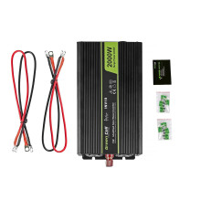 Maitinimo Adapteris - Green Cell INV10 2000W Auto DC-AC Juodas