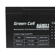 Battery - Green Cell 6V 12Ah Lead Acid Battery