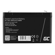 Battery - Green Cell AGM40 6V 15Ah Lead Acid (VRLA)