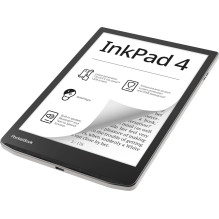 E-Book Reader - PocketBook InkPad 4, Touchscreen, 32 GB, Black, Silver