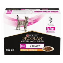 Drėgnas Kačių Maistas - PURINA Pro Plan Veterinary Diets UR St / Ox Vištiena 10x85 g