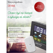 Meteorologinė Stotelė - Camry CR 1166 Vidaus Išorės Termometras Juodas