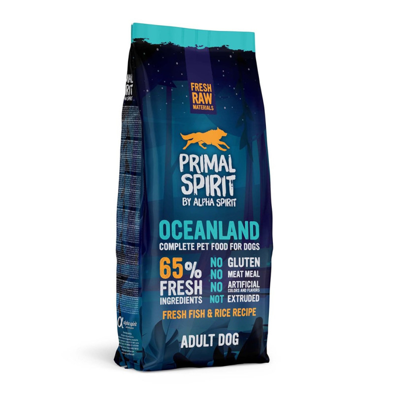 Šunų Maistas - PRIMAL SPIRIT Oceanland Ryba Semi-Moist 12kg Be Glitimo