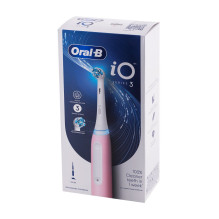 Elektrinis Dantų Šepetėlis - Oral-B IOSERIES3ICE Rotacinis-Pulsuojantis Bluetooth Įkraunamas Rožinis