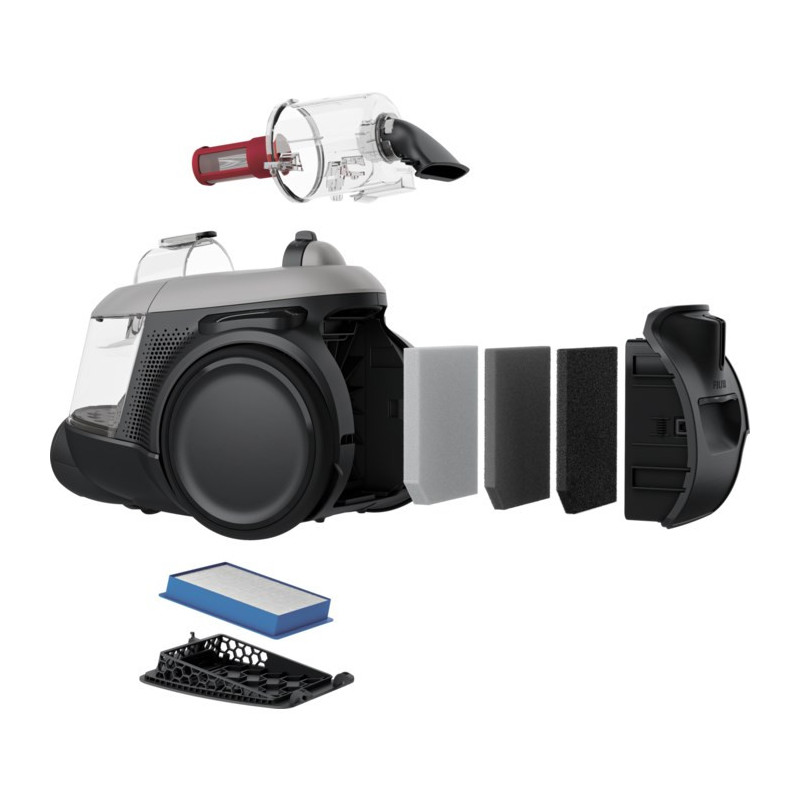 Dulkių Siurblys - Electrolux EL61A4UG 170W Siurbimo Galia 12m Spindulys Be Maišo Pilkas