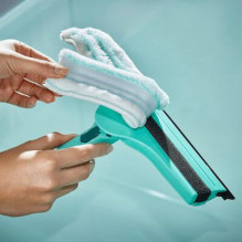 Window Squeegee - Leifheit 51120 3-in-1 Microfiber Telescopic Window Cleaning Tool