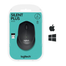 Computer Mouse - Logitech M330 Silent Plus Wireless 1000 DPI 10m Distance Black