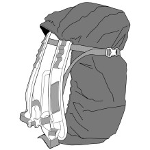 Wandrd Rainfly Medium lietaus apsauga (Juoda) Wandrd Rainfly Medium lietaus apsauga (Juoda)