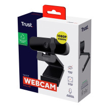 Webkamera - Trust Tanor 1920 x 1080 USB Juoda