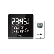 Weather Station - Greenblue 51193 Black, White LCD Battery