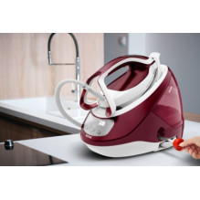Steam Iron - Tefal GV9220 2600 W Durilium AirGlide Autoclean Burgundy, White