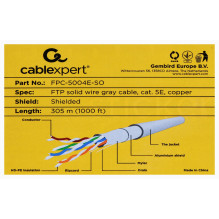 Network Cable - Gembird 305m Gray Cat5e F / UTP