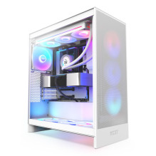 Computer Case - NZXT H7 FLOW RGB MIDI TOWER Cooling, USB 3.2, White