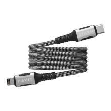 Cable - Havit CB6298 Magnetic USB Type C to Lightning 1m 4mm Black
