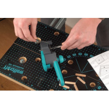 Medinių jungčių Gabaritas - Wolfcraft Dowelmaster 6-10mm Juodas Medinių jungčių Gabaritas - Wolfcraft Dowelmaster 6-10mm Juodas