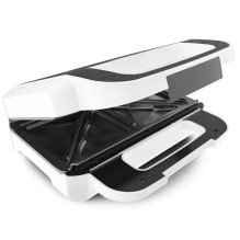 Sumuštinių / Valfių Keptuvė - Tefal Snack XL SW7011 850 W su Nuimamu Nelipniu Panu, Kompaktiškas Dizainas, Balta, Nerūdi