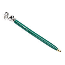 Notebook - Slytherin Classic Vegan Leather Notepad with 184 Pages and Pen