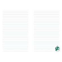 Notebook - Slytherin Classic Vegan Leather Notepad with 184 Pages and Pen