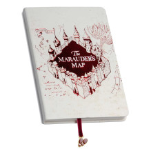 Notebook - Insight Editions Marauder's Map 184 Lined Pages Vegan Leather