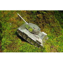 Model Tank - T-34 Stainless Steel 351 Parts Remote Control 360° Turret Rotation