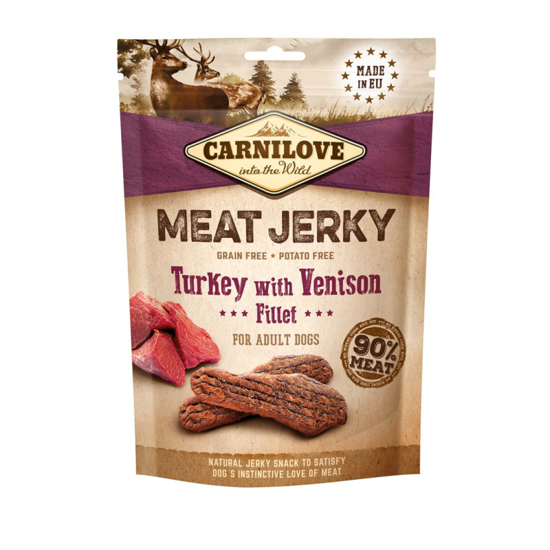 Dog Food - CARNILOVE Turkey and Venison Meat Biscuits 100 g