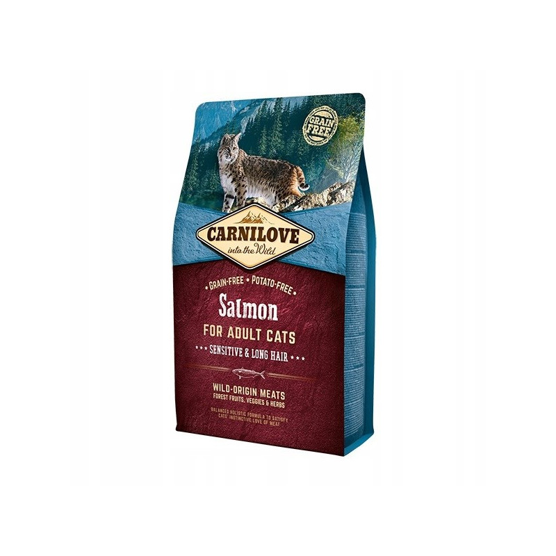 Cat Food - CARNILOVE Sensitive Long Hair Finnish 2 kg
