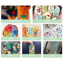 Akrilinė Žymeklio Pieštukas - ARRTX Simptap 48 Spalvų Teptuko Antgalis 1-6mm