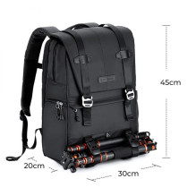 Photo Backpack - KF Concept Urban Wander 20L, Holds Camera, Lens, Laptop, Drone, Black