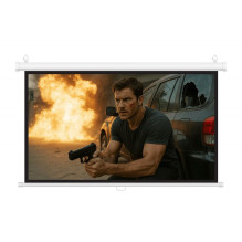Projector Screen - Camrock Matte W 100 100' 16:9 Manual Retractable