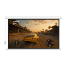 Projector Screen - Camrock Matte ER 120 120' 16:9 160° Wireless Remote Control