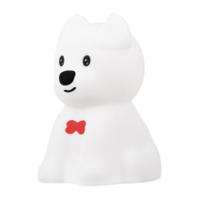 Night Light - Red Leaf Funny Dog Silicone LED Lamp 1200 mAh Remote Control