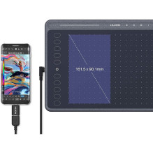 Grafikos Planšetė - HUION Inspiroy HS611 258.4x161.5mm 8192-lygių Pieštukas 10 Mygtukų