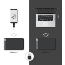 Graphics Tablet - HUION Inspiroy Dial 2 8192 Levels Pressure Sensitivity Wireless