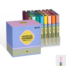 Acrylic Marker Pen - ARRTX 48 Colors 3mm Tip Waterproof