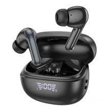 Belaidės Ausinės - Hoco EQ5 Bluetooth 5.3, Triukšmo Naikinimas, 7h Pokalbio Laikas, Juodos