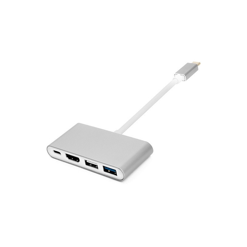 Adapter USB C - HDMI, 4xUSB 2.0 / 3.0, USB C