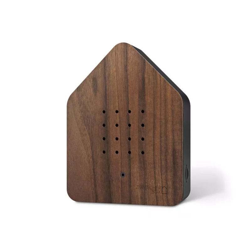Zwitscherbox Nature sound box - nesting box (Dark walnut color)