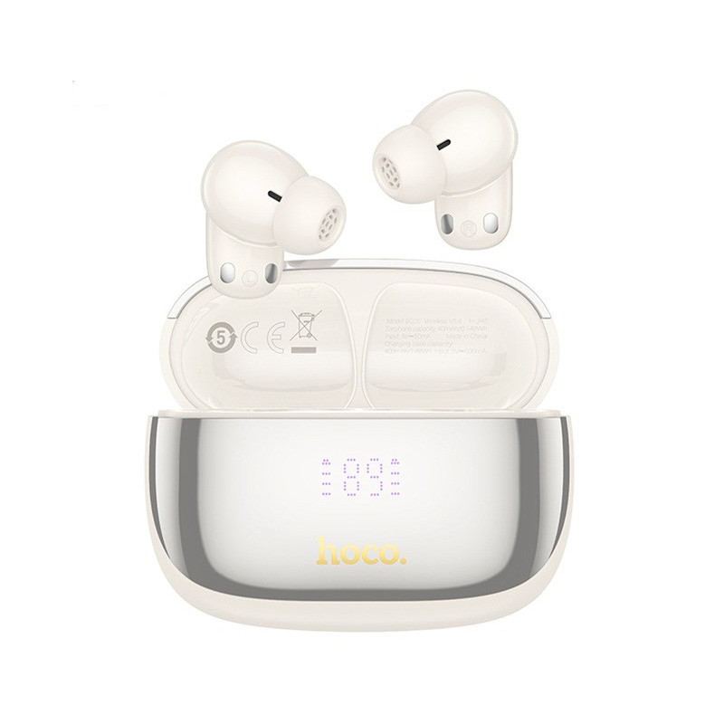 Wireless Headphones - Hoco EQ20 Bluetooth 5.4, Noise Cancelling, 400 mAh Battery White