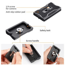 Fotoaparato Priedas - K&amp;F Concept BH-28L Kamuolinis Galvutė 10kg Apkrova 360º Sukimas 258g