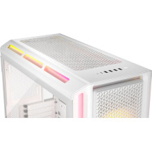 Computer Case - Corsair iCUE LINK 5000T LX RGB Midi Tower Tempered Glass White