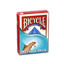 Kortų Kaladė - &quot;Bicycle Invisible Playing Cards&quot; 63.5 x 88.9 mm Raudona