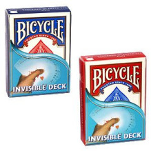 Kortų Kaladė - &quot;Bicycle Invisible Playing Cards&quot; 63.5 x 88.9 mm Raudona