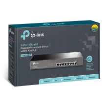 TP-LINK 8-Port Gigabit Desktop / Rackmount Switch with 8-Port PoE+