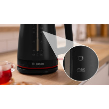 Elektrinis Virdulys - Bosch TWK3M123, 1,7 L, 2400 W, Juodas