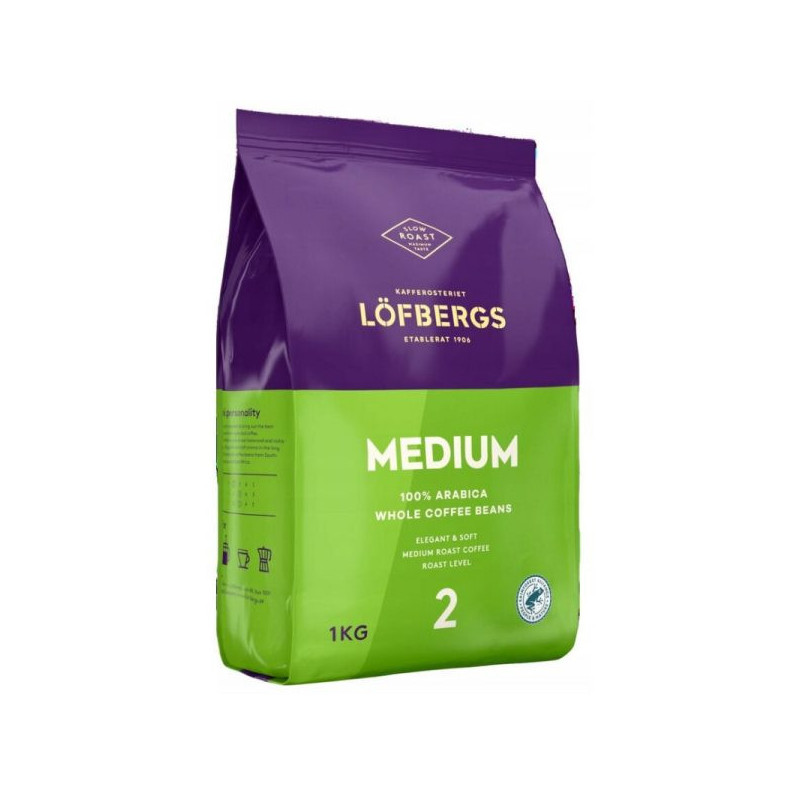 Kavos pupelės Lofbergs Medium Roast, 1kg