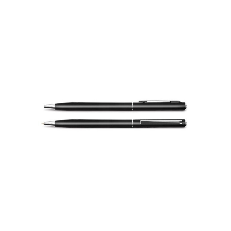 Ballpoint pen PARIS, Forpus, black metal body, 0.7mm