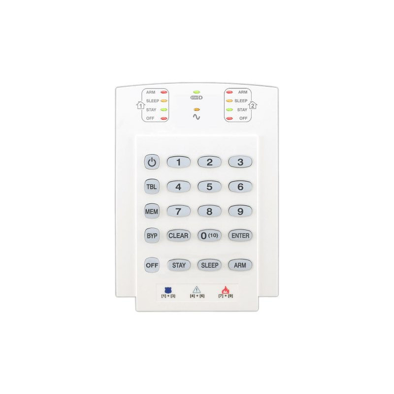 K10V 10-zone vertical LED keypad